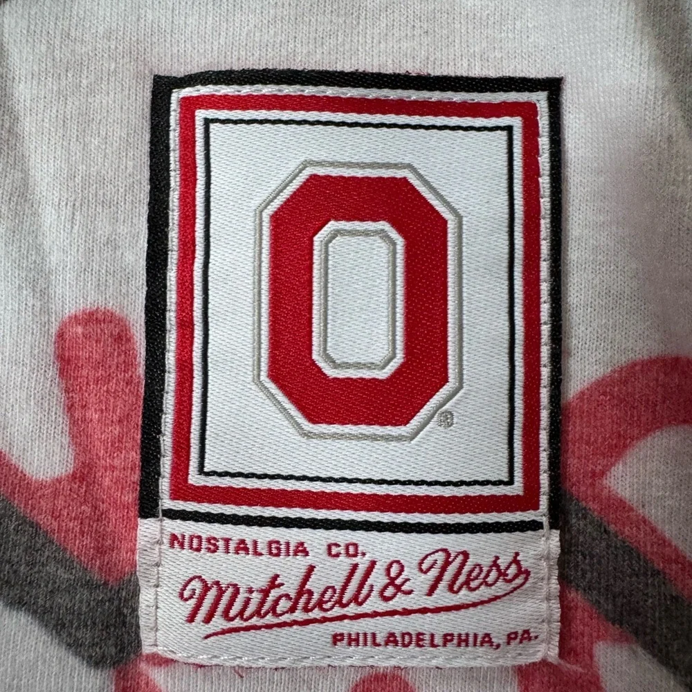 Ohio State Buckeyes Mitchell & Ness Vintage Look T Shirt Men Size Medium EUC - Picture 4 of 6